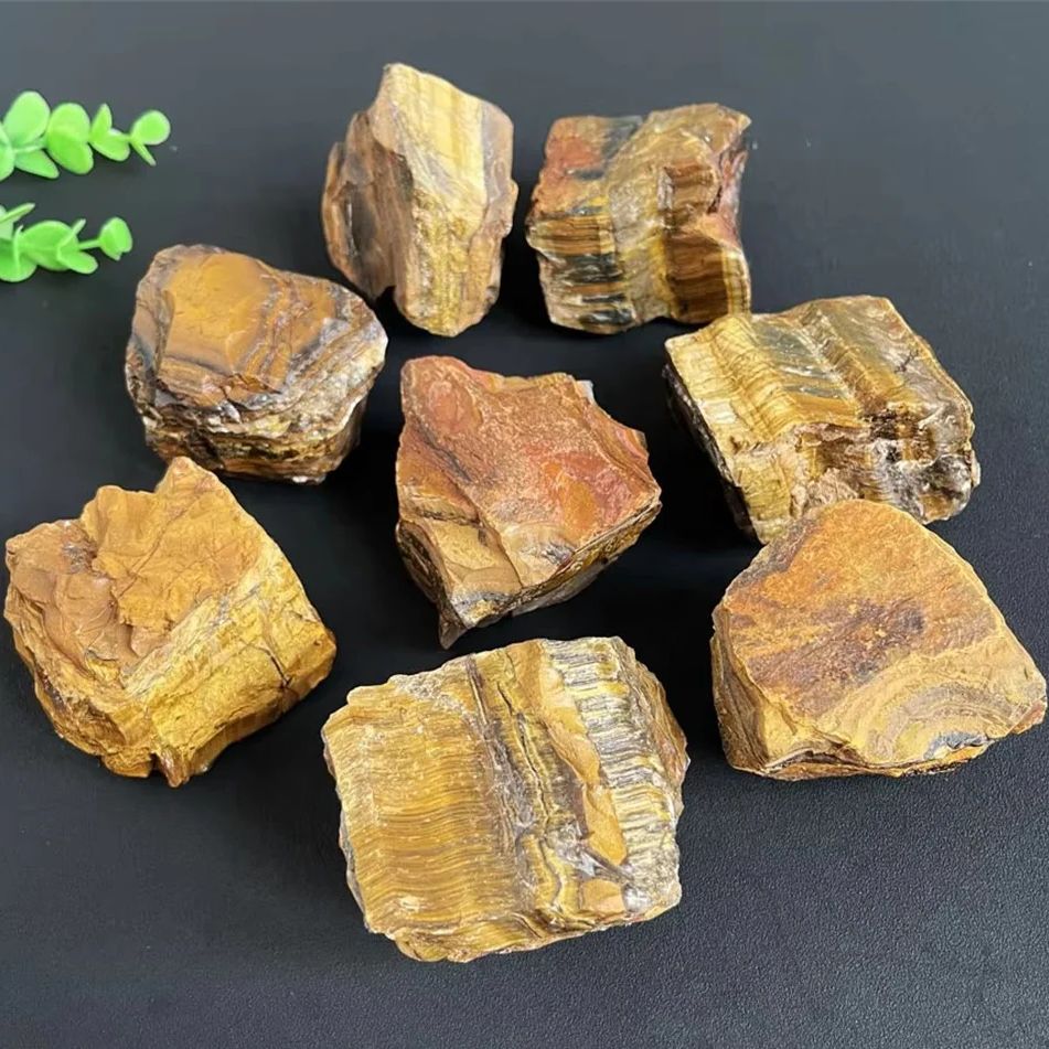 Natural Tiger Eye Raw Stone Ro - Fish Tank Gravel recension och pris