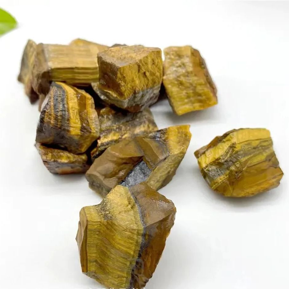 Natural Tiger Eye Raw Stone Ro - Fish Tank Gravel recension och pris