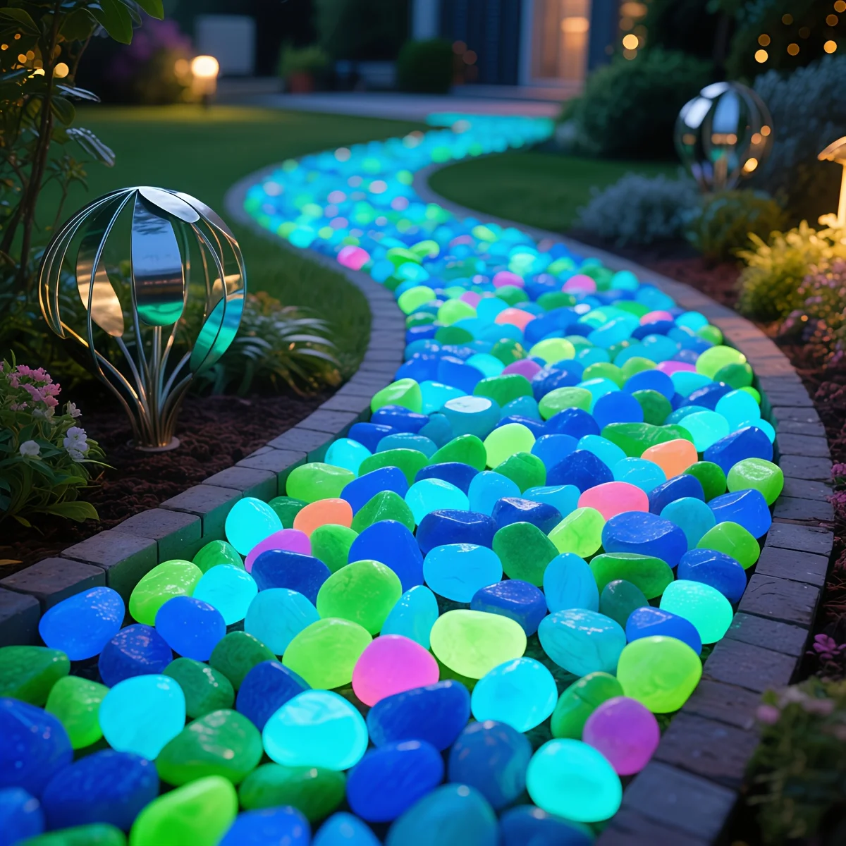 1CM 100pcs Color Goose Stone L - Fish Tank Gravel recension och pris