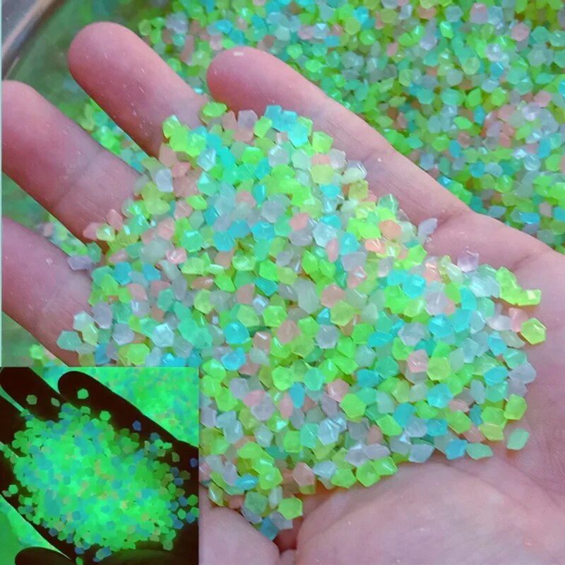 1000pcs 3-5mm Luminous Sand Gl - Fish Tank Gravel recension och pris