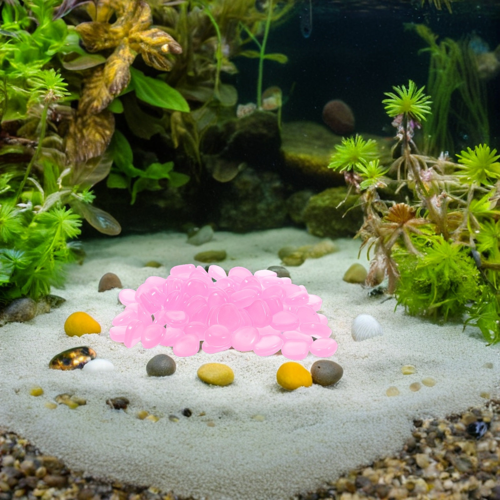 Glow-in-the-Dark Resin Rocks f - Aquarium Plants recension och pris