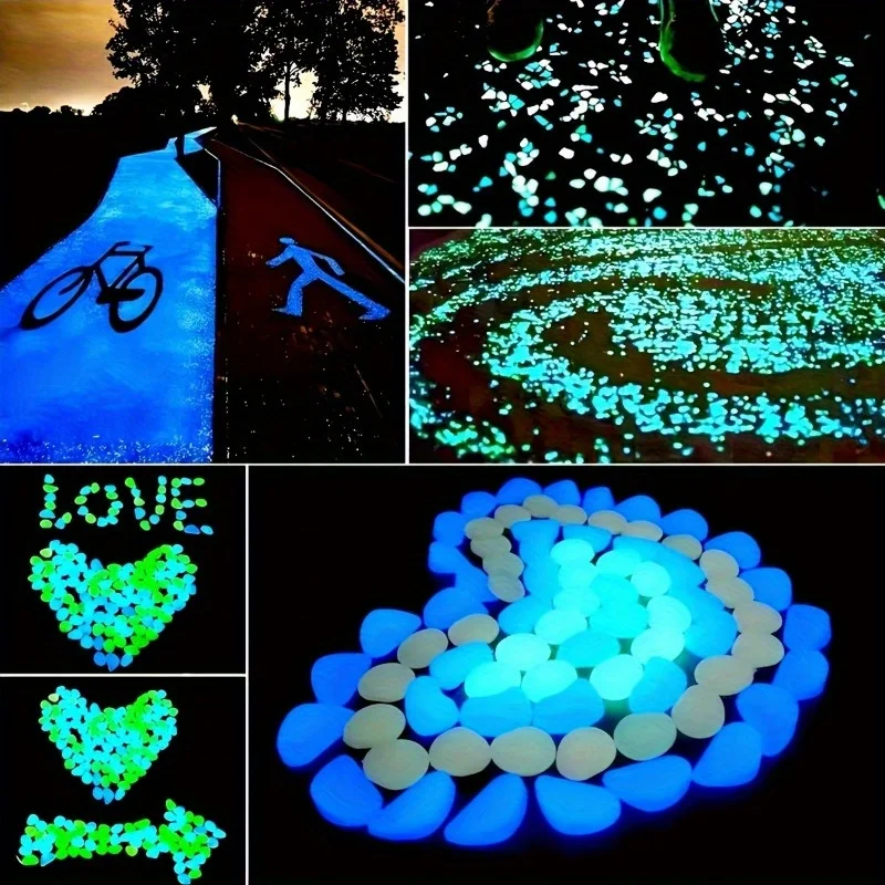 500Pcs Glow in The Dark Garden - Fish Tank Gravel recension och pris