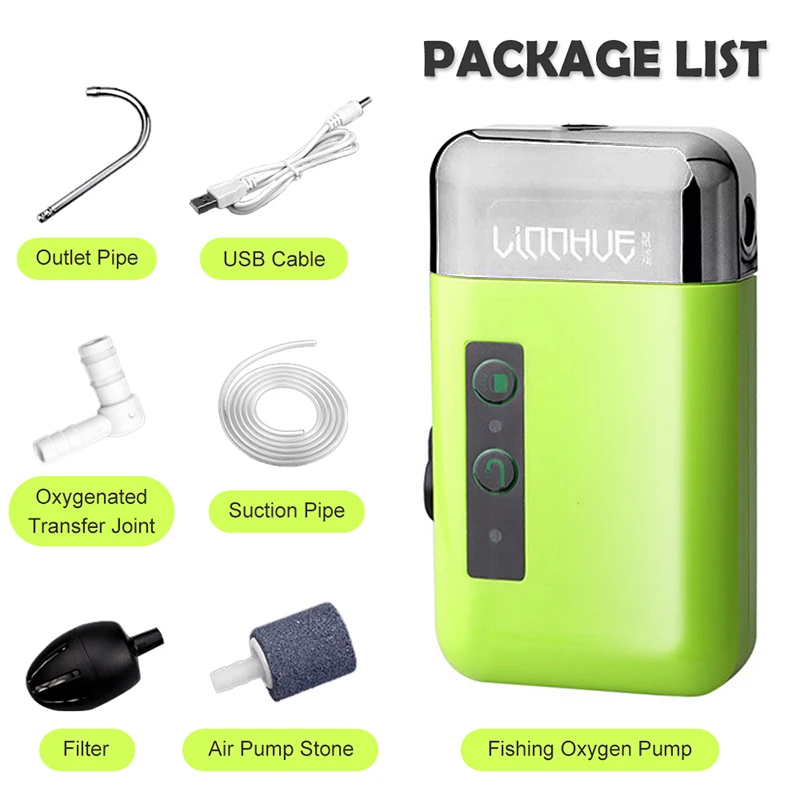 3L/min Rechargeable Fish Air P - Aquarium Fish Tank recension och pris